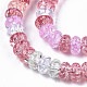 Transparent Crackle Glass Beads GLAA-S192-003-3