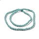 Electroplate opaco colore solido perle di vetro fili GLAA-E036-10-M-4