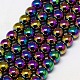 Electroplate Non-magnetic Synthetic Hematite Beads Strands X-G-J169A-2mm-05-1