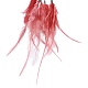Tela/red tejida de hierro con adornos colgantes de plumas AJEW-P097-11-3