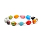 Cute Candy Color Beads Stretch Bracelet for Teen Girl Women BJEW-JB06935-6