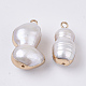 Colgantes naturales de perlas cultivadas de agua dulce X-BSHE-N008-01B-2