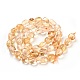 Chapelets de perles de citrine naturelle G-F575-12-1