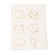 Rectangle avec des sacs de bonbons en papier motif ours CARB-G007-03F-6
