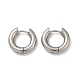 Серьги-кольца из нержавеющей стали 202 для полировки EJEW-M106-02P-01-4
