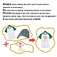 ガラスホットフィックスラインストーン  アップリケの鉄  マスクと衣装のアクセサリー  洋服用  バッグ  パンツ  クリスマステーマ  雪だるま  297x210mm DIY-WH0303-163-5