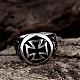 Cross 316L Surgical Stainless Steel Signet Rings for Men RJEW-BB01131-9-2