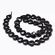 Natural Black Onyx Beads Strands G-P161-37-10x10mm-2