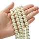 Umweltfreundliche runde Perlenstränge aus gefärbtem Glasperlen HY-A002-12mm-RB011-4
