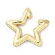 Boucles d'oreilles manchette étoile en strass coloré EJEW-D059-06G-01-2