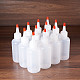 Benecreat 12 paquet 4 onces (120 ml) flacons de distribution en plastique avec capuchons rouges - bon pour l'artisanat DIY-BC0010-11-4