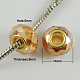 Glass European Beads GPDL-Q007-2-1