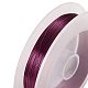 BENECREAT 28Gauge(0.3mm) Tarnish Resistant VioletRed Wire Jewellery Making Copper Wire CWIR-BC0001-0.3mm-03A-2