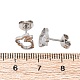 Серьги-гвоздики из нержавеющей стали 304 EJEW-N045-04P-4