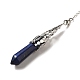 Natural Lapis Lazuli Dowsing Pendulum Big Pendants G-H285-06P-05-3
