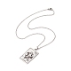 304 Stainless Steel Cable Chain Necklaces with Lobster Claw Clasp NJEW-JN04204-2