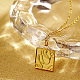 Stainless Steel Square Pendant Necklace CP3503-1-2