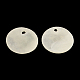 Plats ronds pendentifs shell capiz SSHEL-R035-06-1