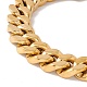 Placage ionique (ip) 304 bracelet gourmette en acier inoxydable avec fermoir cadenas en strass cristal pour femme BJEW-E107-01G-05-2