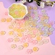 200Pcs 4 Colors Transparent Spray Painted Imitation Jade Glass Beads GLAA-SZ0001-77-5