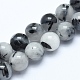Naturale perle di quarzo rutilato fili G-E483-19-10mm-1