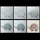 Set di kit artistici per corde fai da te con motivo a elefante DIY-F070-16-6