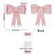CRASPIRE 2PCS Pink Bow 3D Wrapping Bows 8 inch Christmas Ornaments Foam Wreath Bows Wedding Party Decoration for Wedding Birthday Christmas Valentine's Day DIY-CP0008-15B-2