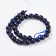 Natürlichen blauen Tigerauge Perlen Stränge X-G-G099-6mm-13-2