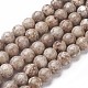 Natural Fossil Coral Beads Strands G-F563-02-10mm-1