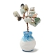 天然石チップ 生命の木の装飾  ミニセラミックランダムカラー花瓶銅線風水エネルギー石ギフト女性男性瞑想  60~80mm DJEW-PW0012-038C-2