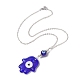 Прозрачные ожерелья с подвесками ручной работы в стиле лэмпворк NJEW-JN04503-01-2