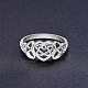 Shegrace fabuloso anillo de dedo de plata de ley 925 JR345A-2