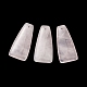 Pendentifs de quartz rose naturel G-E596-01D-3