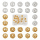 Pandahall 30 шт. 6 стильные латунные бусины KK-TA0001-24-1