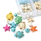 Kits de bricolage de perles de turquoise synthétiques DIY-FS0003-78-3