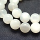 Natürlichen weißen Mondstein Perlen Stränge G-P342-02A-12mm-A-3