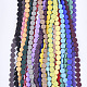 Spray Painted Non-magnetic Synthetic Hematite Beads Strands G-T124-33B-2
