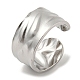 304 anillo de puño abierto de acero inoxidable RJEW-C067-19P-1