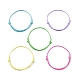 5 cordón de poliéster encerado coreano ecológico de 5 colores. AJEW-JB01200-02-1
