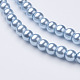 Glass Pearl Beads Strands HY-6D-B09-2