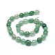 Perles vertes naturelles quartz fraise brins G-D0010-18B-2