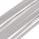 ユニセックス304ステンレス鋼カーブチェーン/ツイストチェーンネックレス  カニカン付き  ステンレス鋼色  23.4インチ（59.5cm） STAS-D0002-34P-2