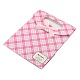 Pink Tartan Paper Gift Bags with Ribbon Bowknot X-CARB-N011-235-3-2