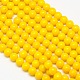 Eco-Friendly Round Baking Paint Glass Beads Strands X-HY-A003-10mm-RV03-1