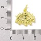 Vrais pendentifs en laiton plaqué 18k or véritable micro pavé zircone cubique KK-L209-039G-03-3