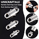 Unicraftale 3Pcs 3 Styles 304 Stainless Steel Snap Lock Clasps STAS-UN0053-39-5