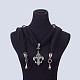 Cloth Pendant Scarf Necklaces NJEW-K111-04A-3