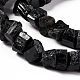 Natural Black Tourmaline Beads Strands G-F719-19-3