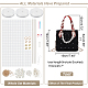 Kit di borse da donna per maglieria a nastro fai da te DIY-WH0453-08C-2