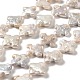 Hebras de perlas keshi de perlas barrocas naturales PEAR-E016-005-1